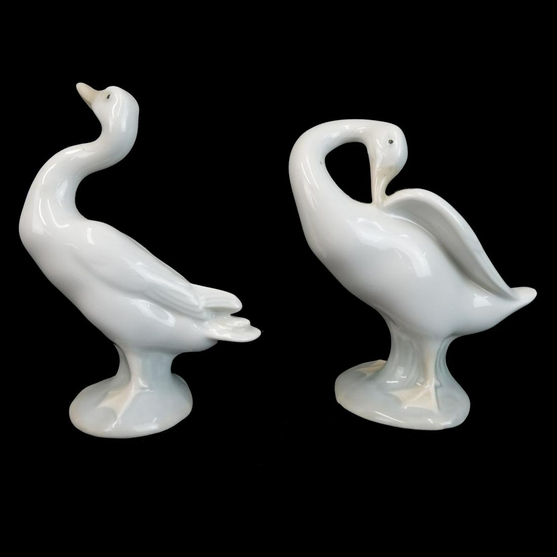 Two (2) Lladro Porcelain Duck Figurines (1 of 4)