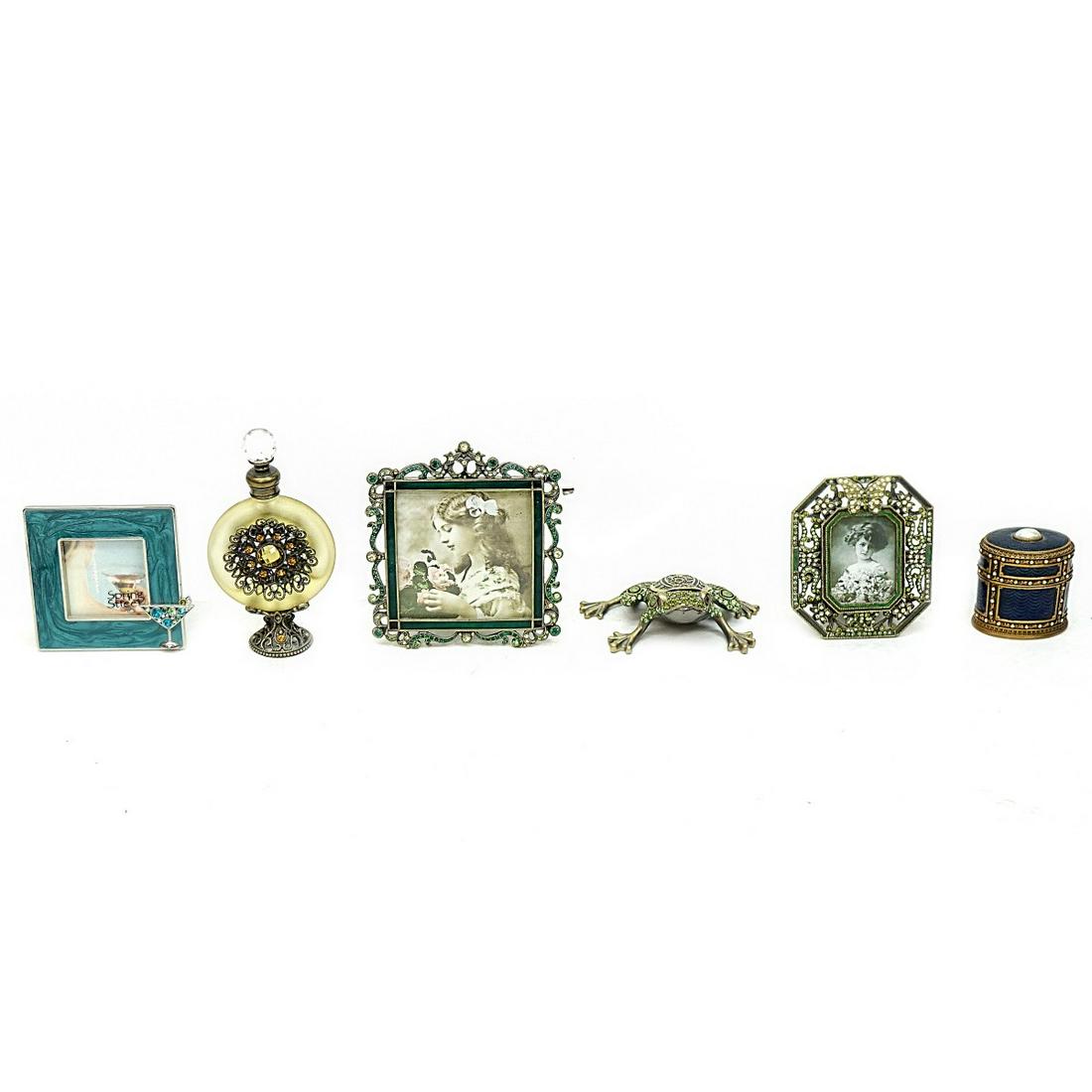 Six (6) Vintage Jay Strongwater Style Tableware (1 of 3)