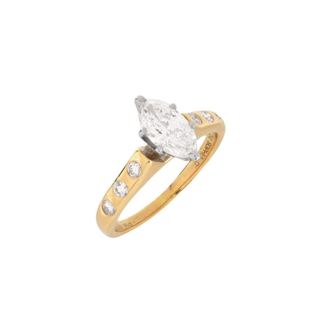 Diamond, Platinum and 18K Ring (1 of 6)
