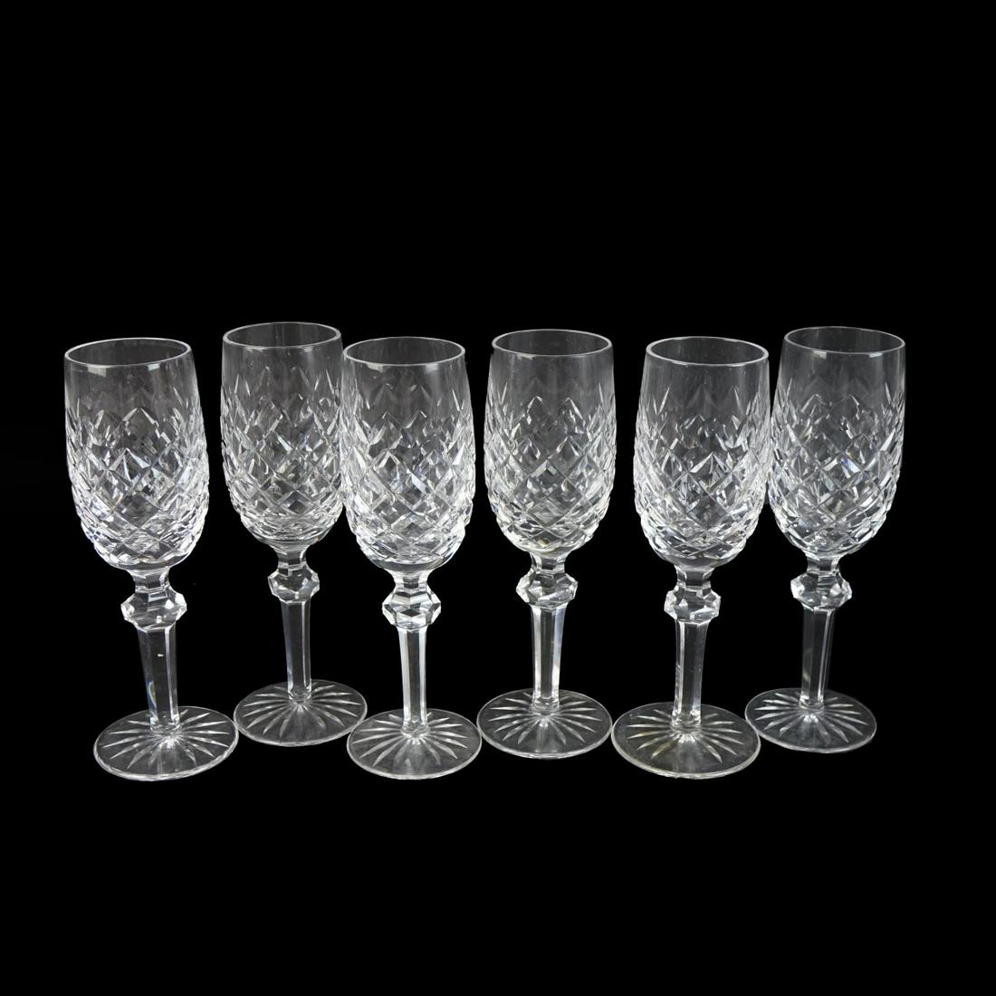 Six (6) Waterford "Powerscourt" Champagne Flutes (1 of 2)