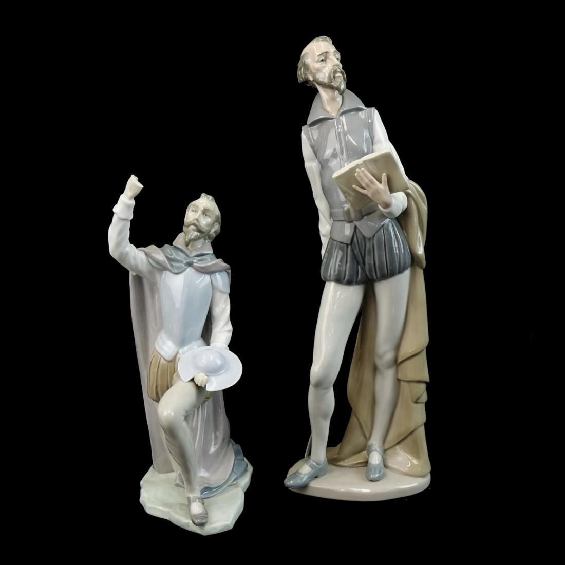 Two (2) Vintage Don Quixote Porcelain Figurines (1 of 4)