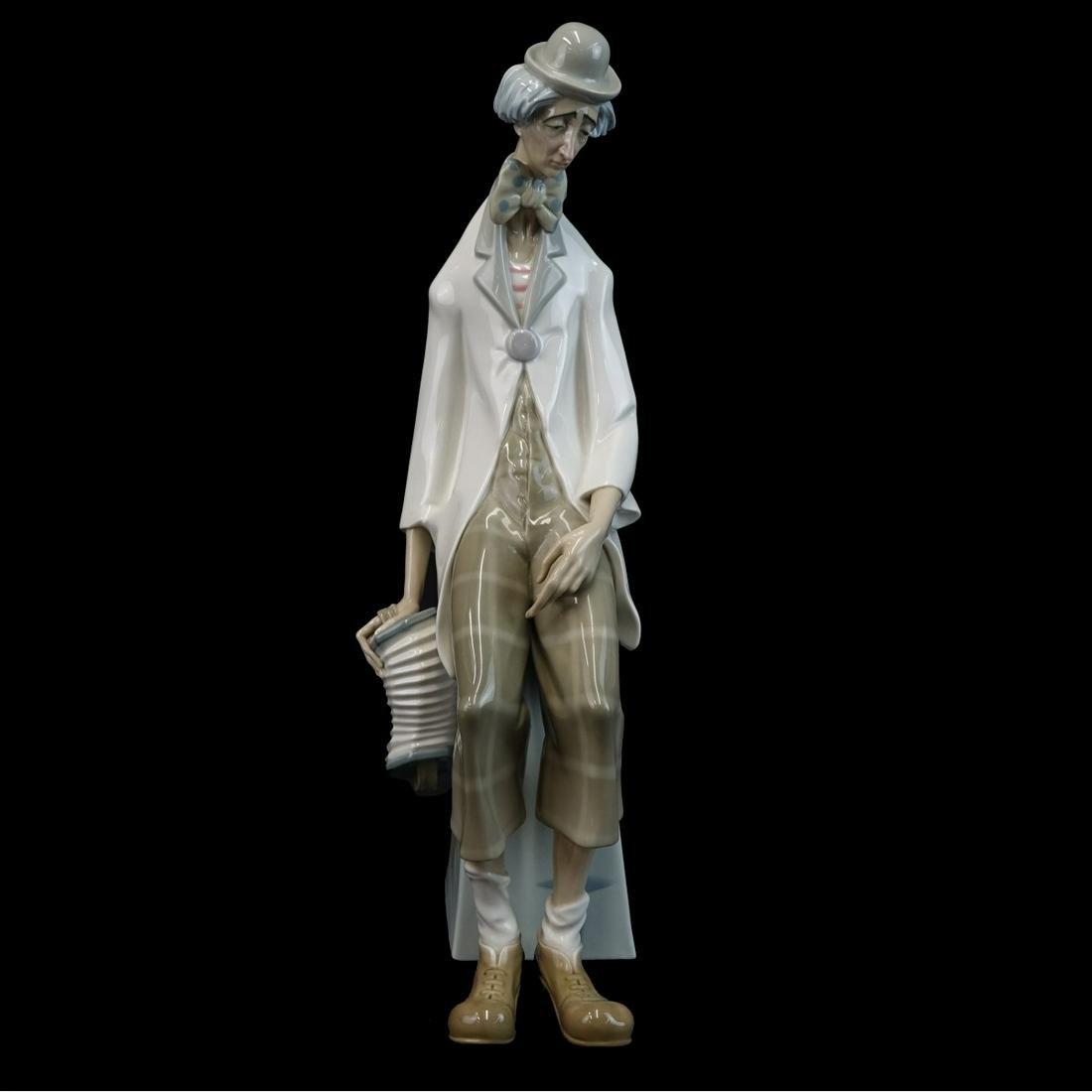 Lladro "Clown with Concertina" Porcelain Figurine (1 of 3)