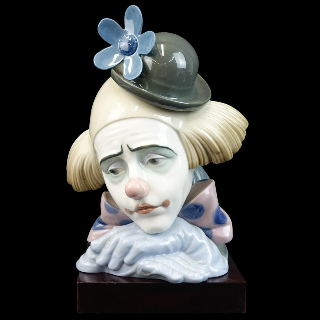 Lladro "Pensive Clown" Porcelain Figurine (1 of 3)