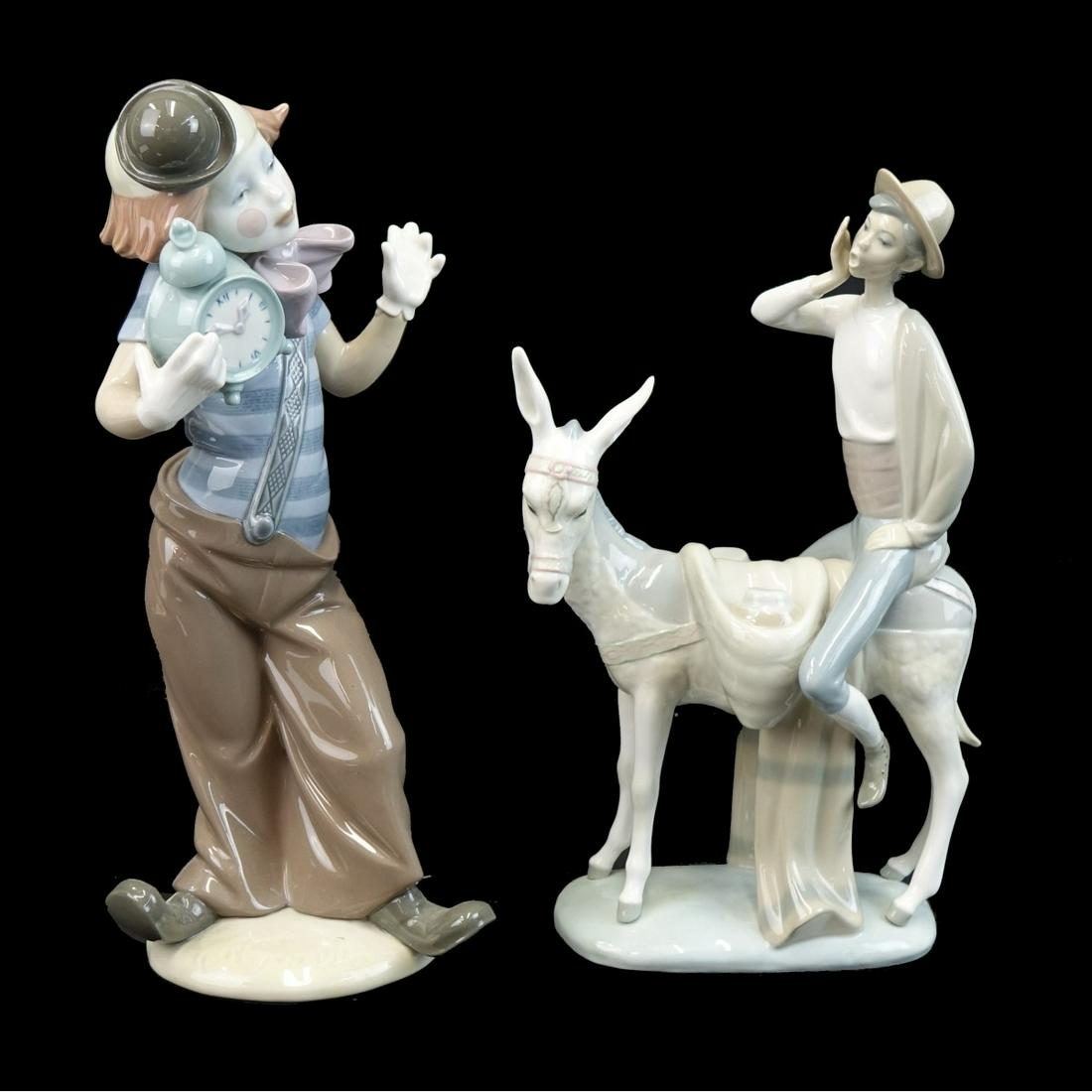 Two (2) Lladro Glazed Porcelain Figurines (1 of 4)