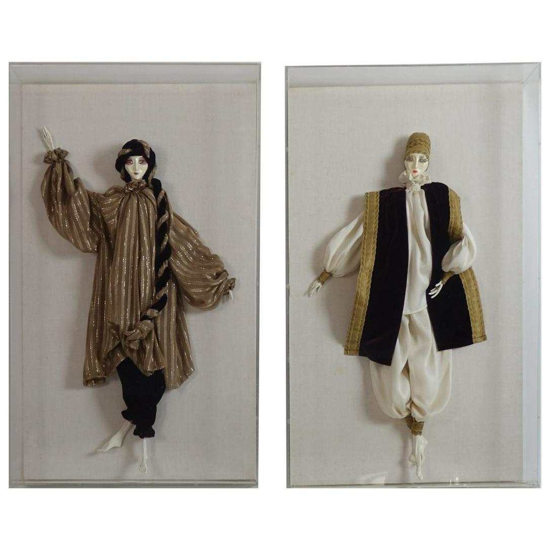 Pair of Vintage Wayang Golek Stick Puppets (1 of 2)