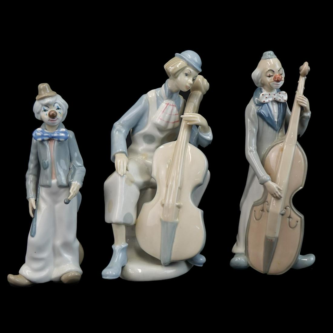 Three (3) Vintage Glazed Porcelain Figurines (1 of 3)