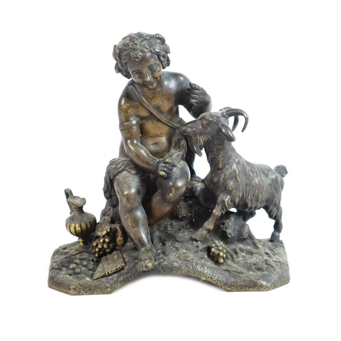 Antique Bronze Neoclassical Style Bronze Sculpture (1 of 4)