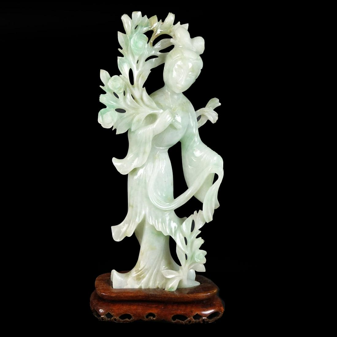 Chinese Apple Green Jade Guanyin (1 of 3)
