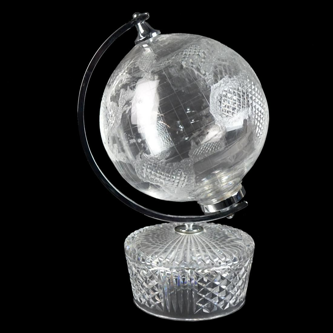 Large Waterford Cut Crystal World Globe (1 of 3)