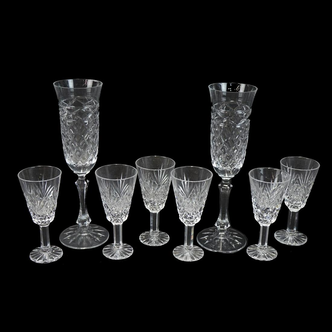 Eight (8) Vintage Cut Crystal Tableware (1 of 2)