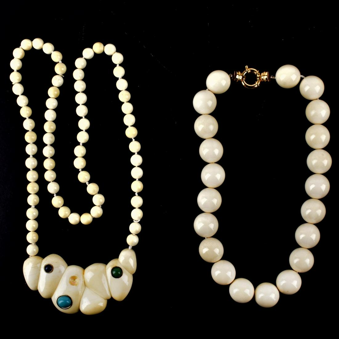 Two Vintage Bead Necklaces (1 of 1)