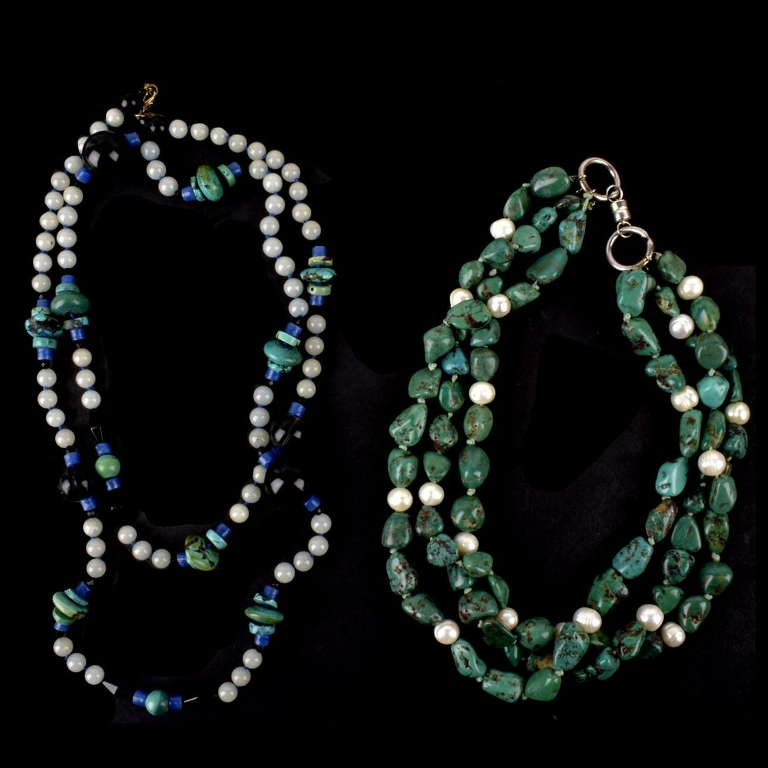 Two Vintage Turquoise Necklaces (1 of 1)