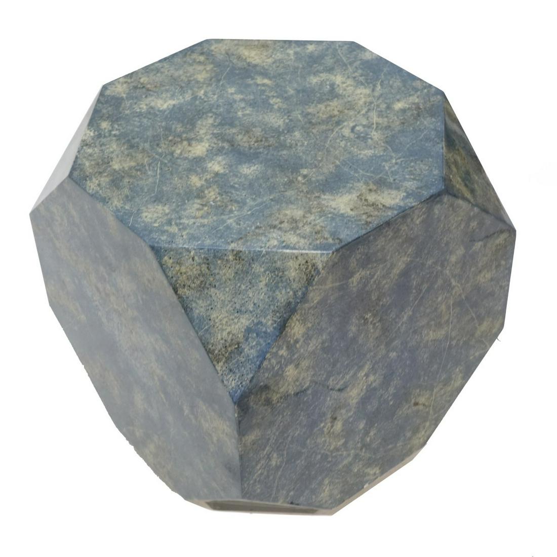 Aldo Tura Style Geometric Side Table (1 of 2)