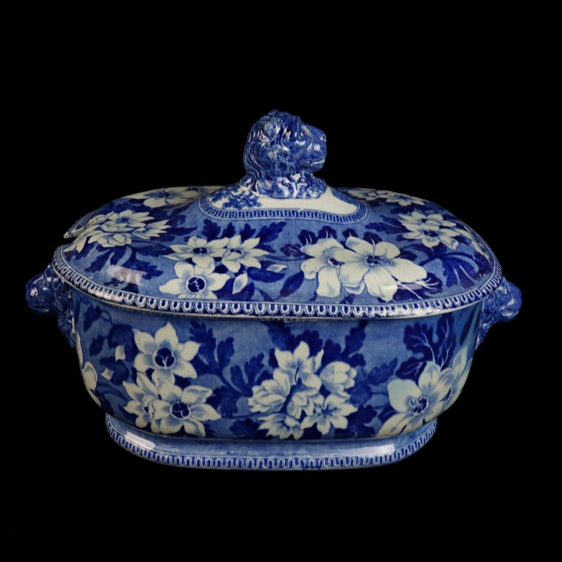 Antique Rodgers Staffordshire Covered Tureen (1 of 2)