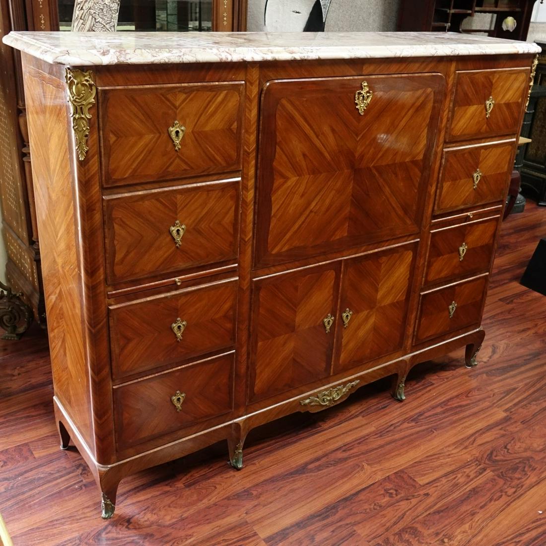 French Louis XV Style Secretaire Cabinet (1 of 4)