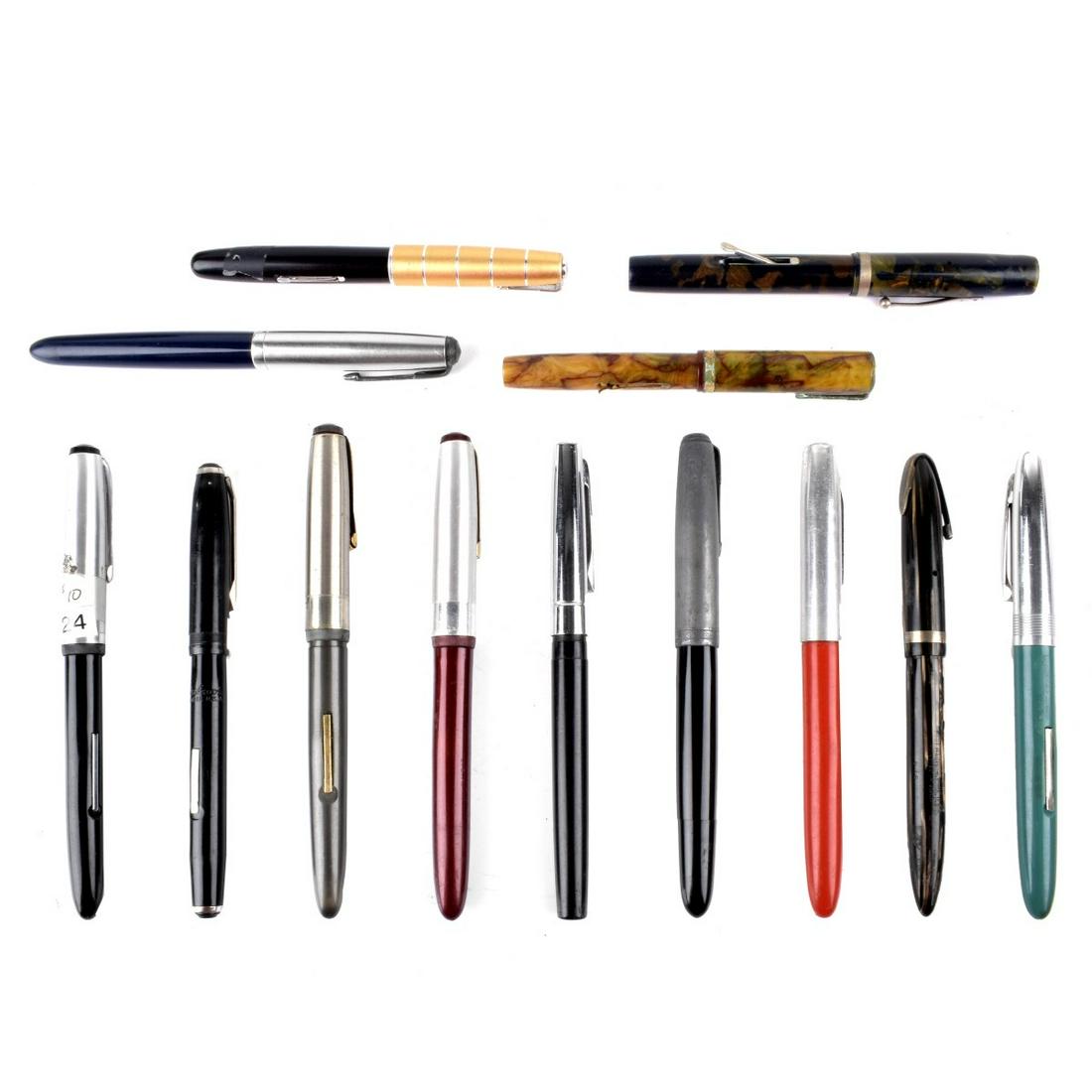 Thirteen Vintage Fountain Pens (1 of 2)