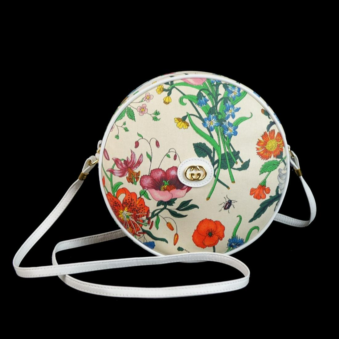 Gucci Floral Bugs Canvas Purse (1 of 3)