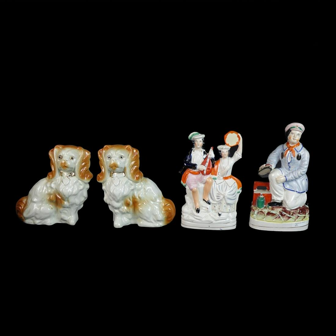 Four (4) Staffordshire Figurines (1 of 3)