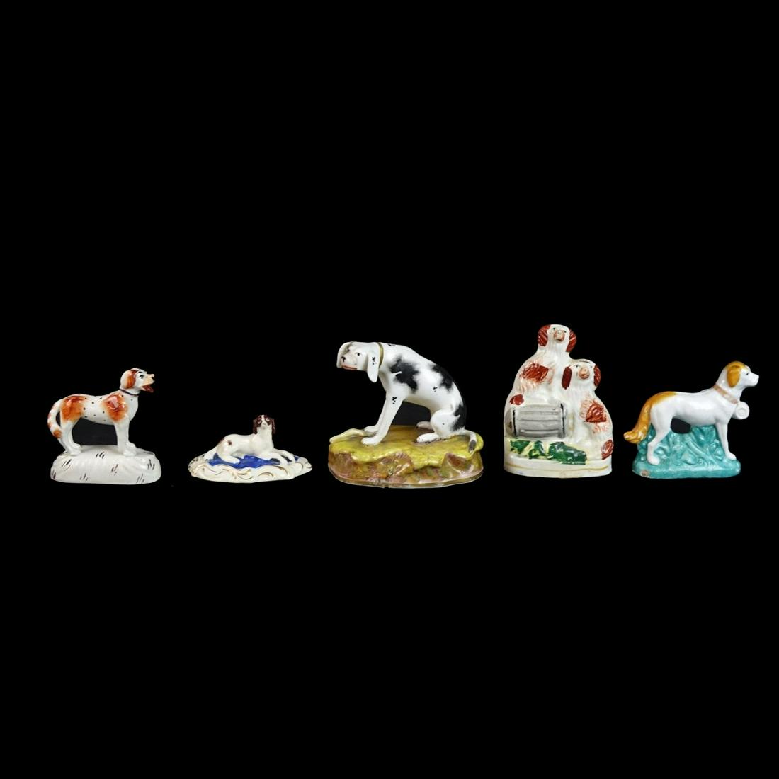 Five (5) Staffordshire Figurines (1 of 3)
