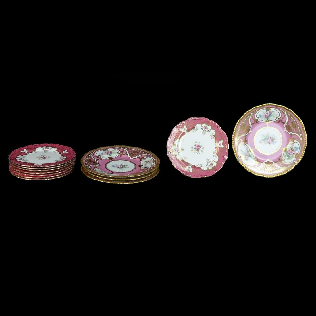 Limoges and Coalport Plates. (1 of 3)