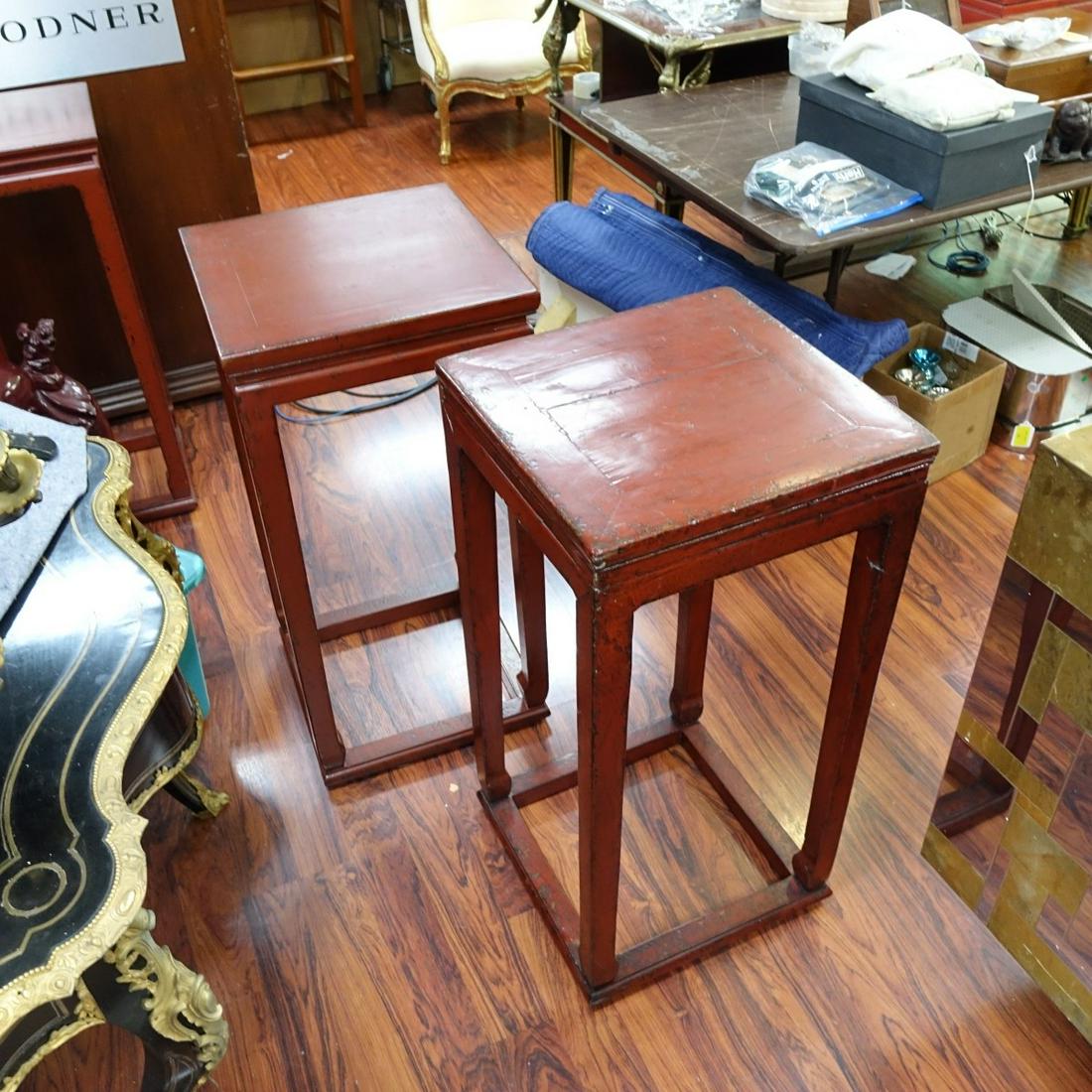 Two (2) Chinese Style Pedestals (1 of 3)