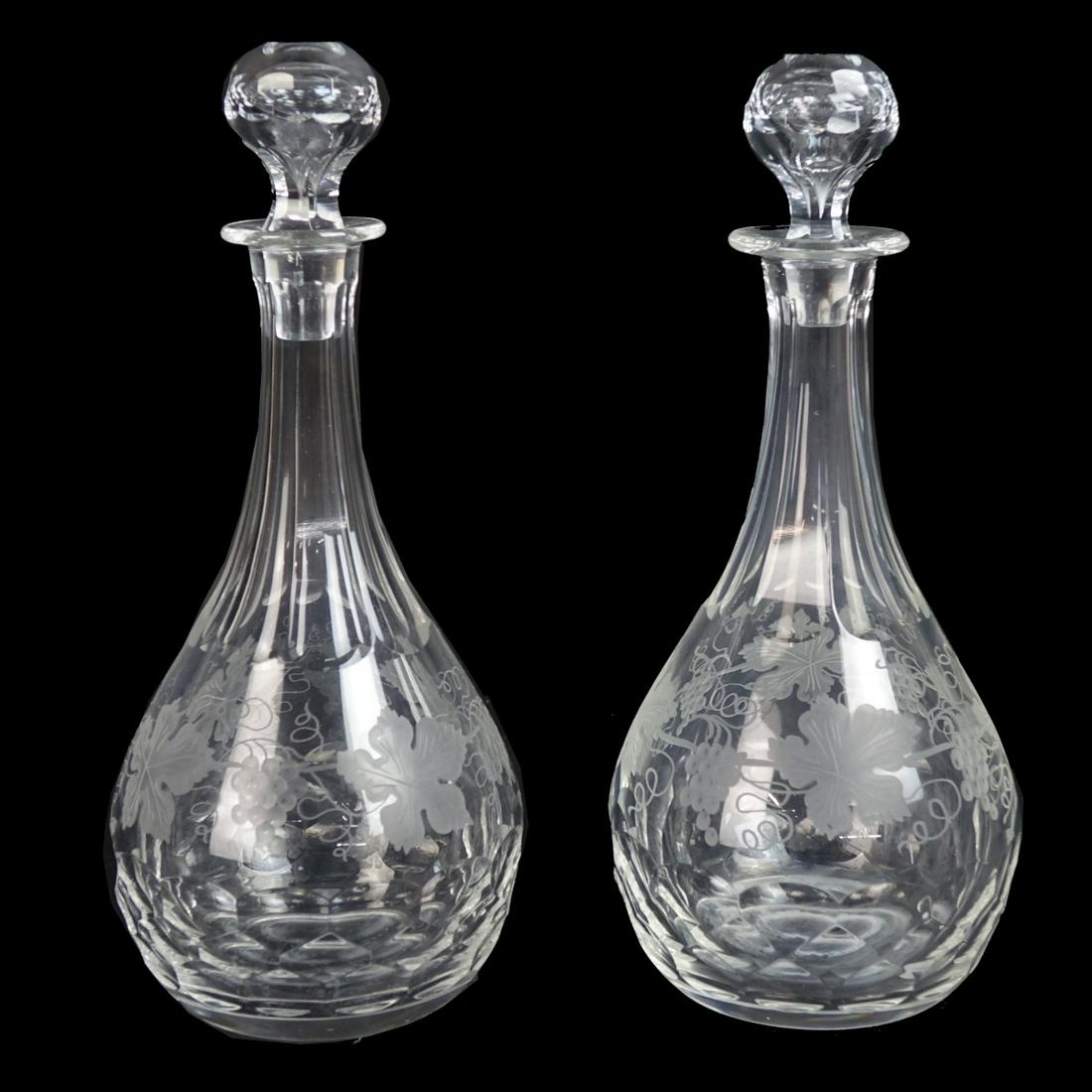 Pair of Val St Lambert Decanters (1 of 2)