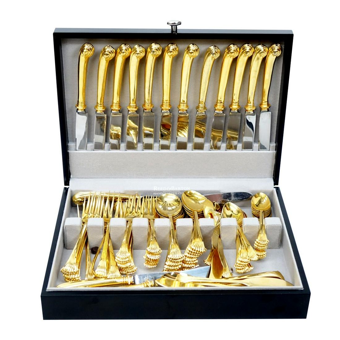 (88) Pc. Gold Plated Flatware (1 of 2)
