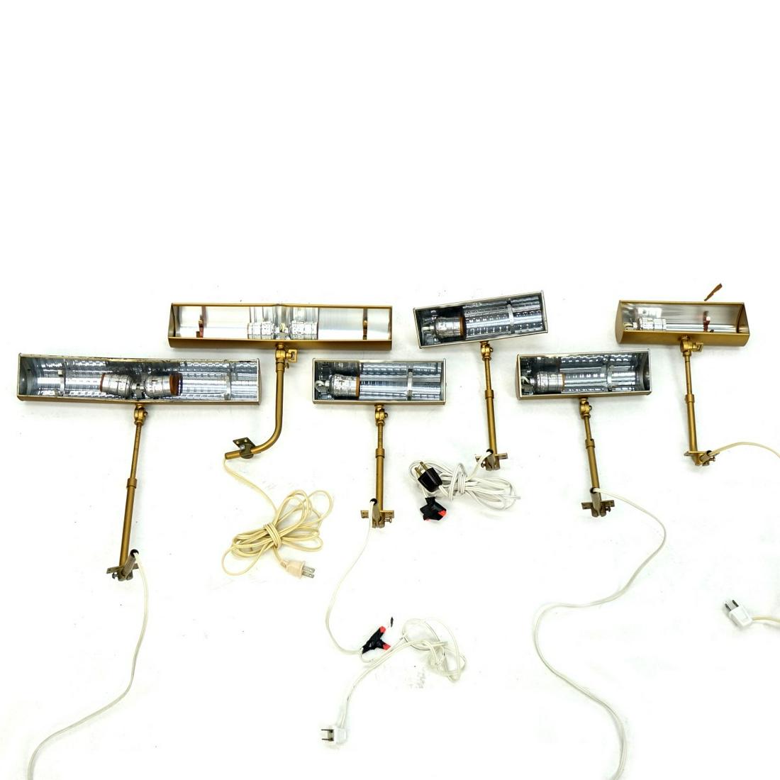Six Gold Tone Picture Lights (1 of 2)