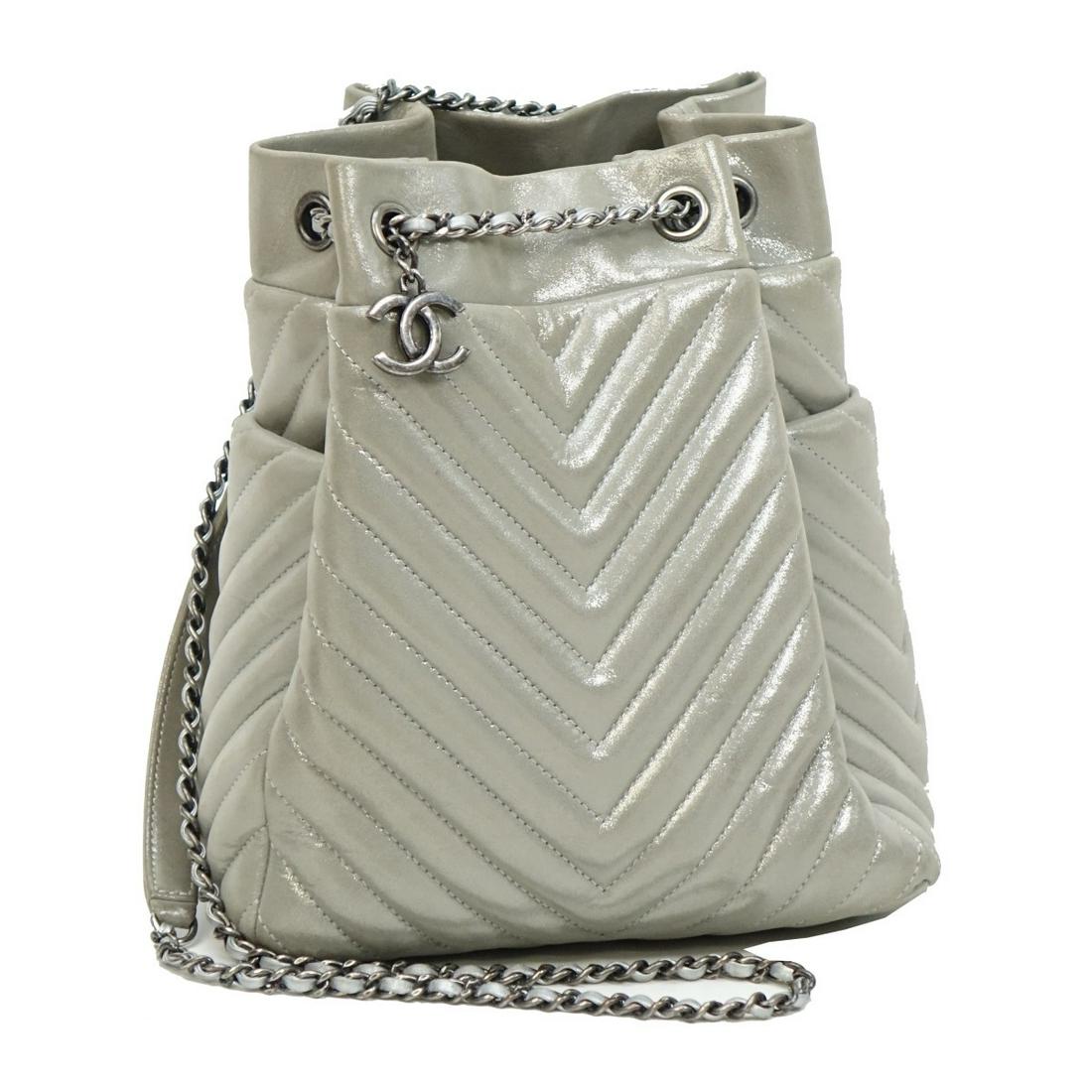 Chanel Chevron Urban Spirit Drawstring Bag. (1 of 5)