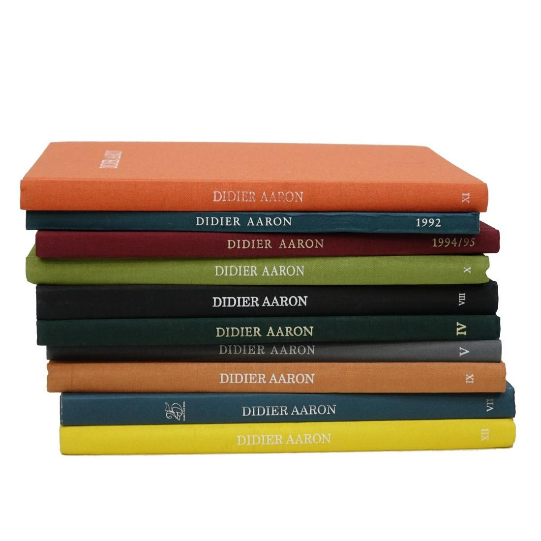 Ten Volumes of Didier Aaron Gallery Catalogs (1 of 2)
