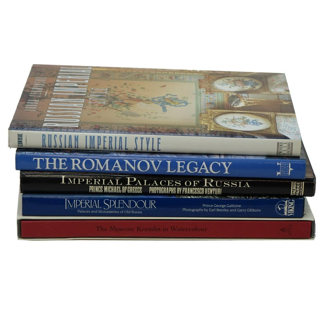 Five Volumes on Russian Art and Design: Five Large Hardcover Volumes on Russian Art and Design Including: The Romanov Legacy, by Zoia Belyakova; Russian Imperial Style, by Laura Cerwinske; Imperial Palaces of Russia, by Prince Michael of Gr