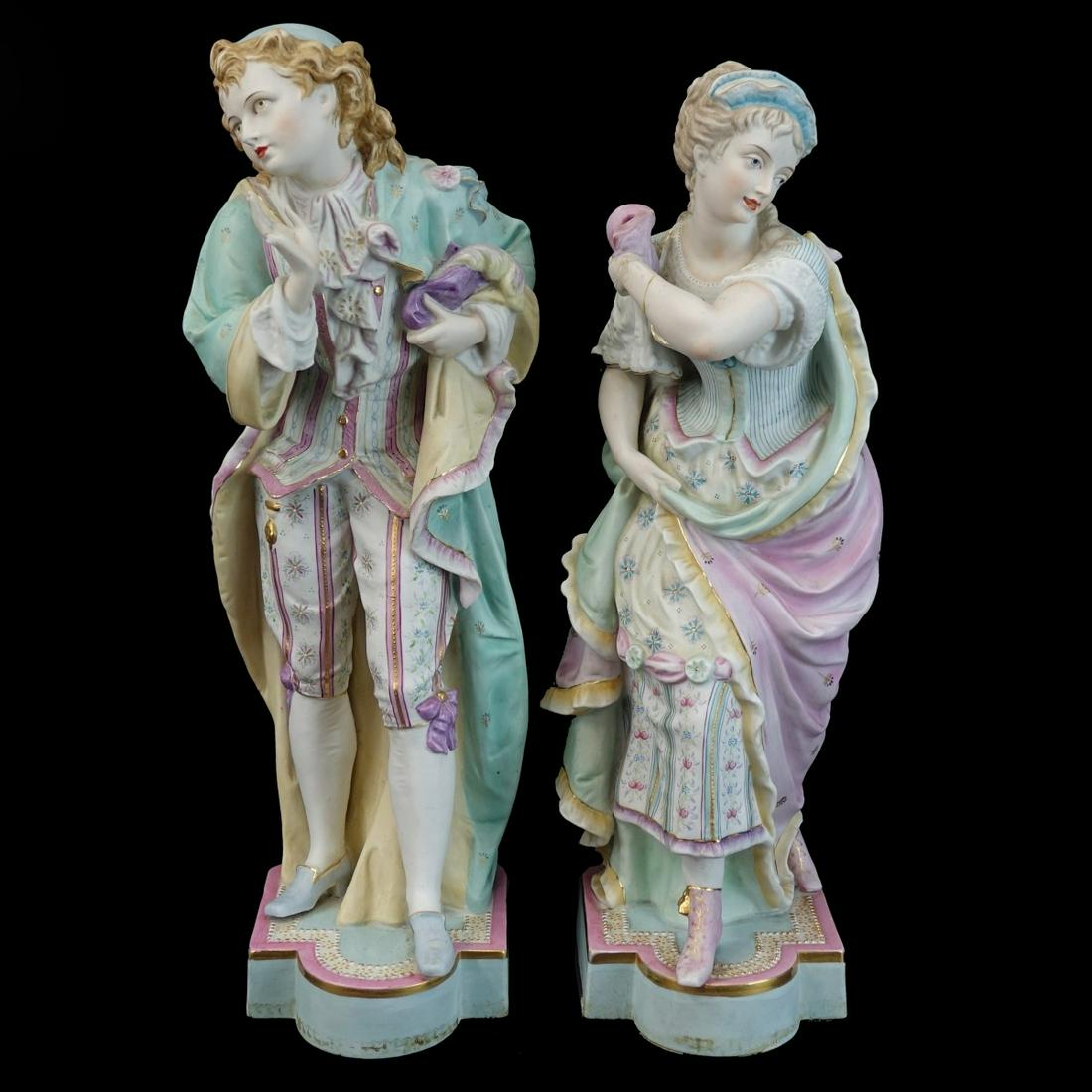 Pair of Meissen Style Figures (1 of 4)