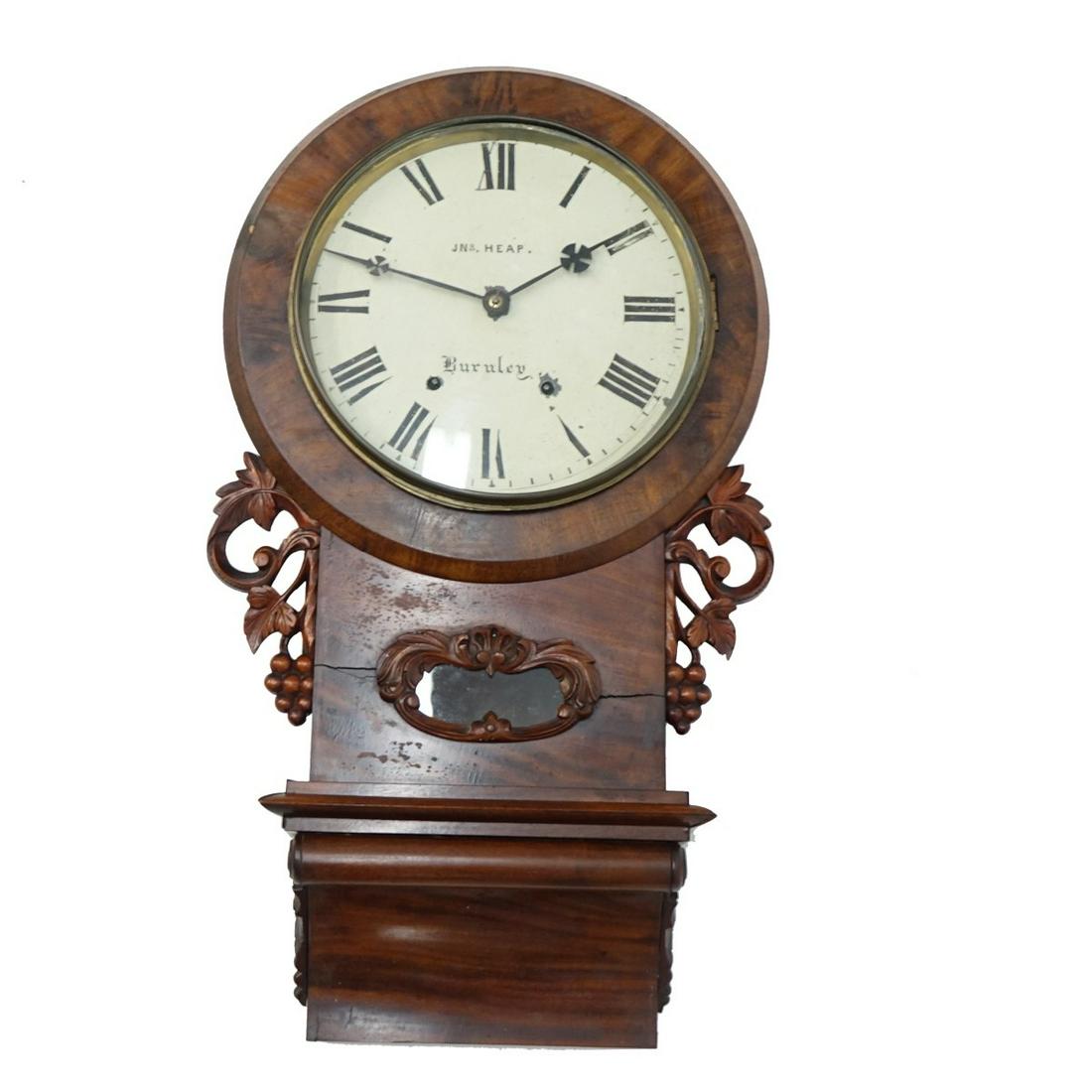 Victorian Mahogany Wall Clock (1 of 3)