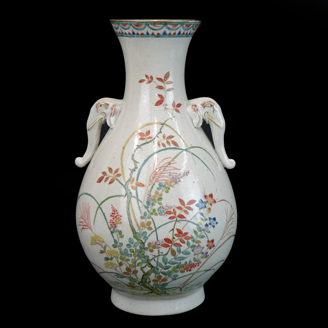 Antique Japanese Satsuma Vase (1 of 3)