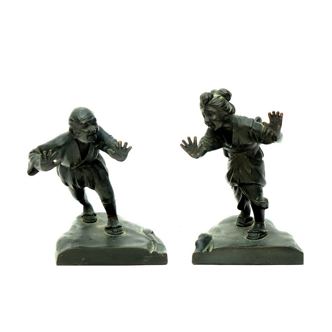 Pair of Antique Japanese Bookends (1 of 3)