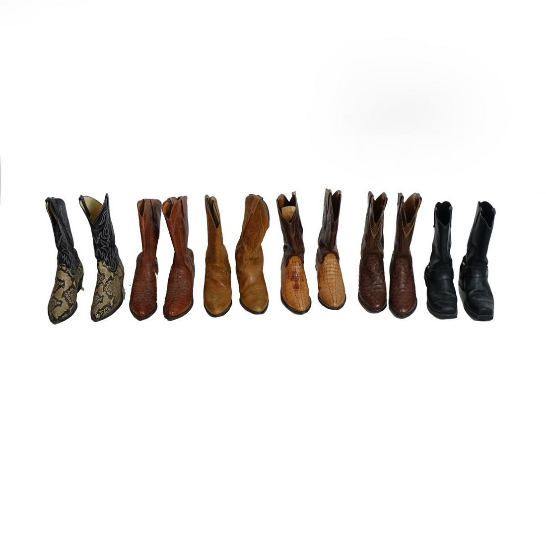 (6) Pairs of Vintage Leather Cowboy Boots (1 of 2)