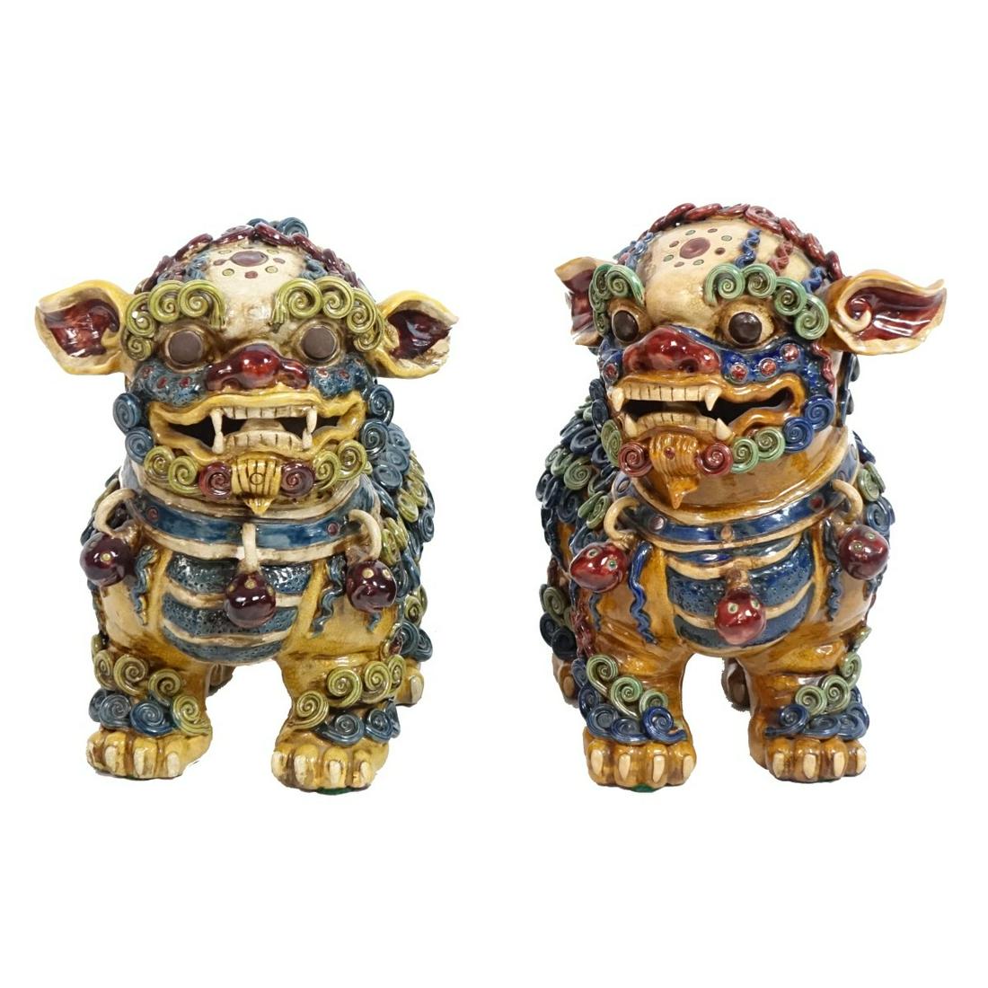 Pair of Chinese Foo Dogs (1 of 3)