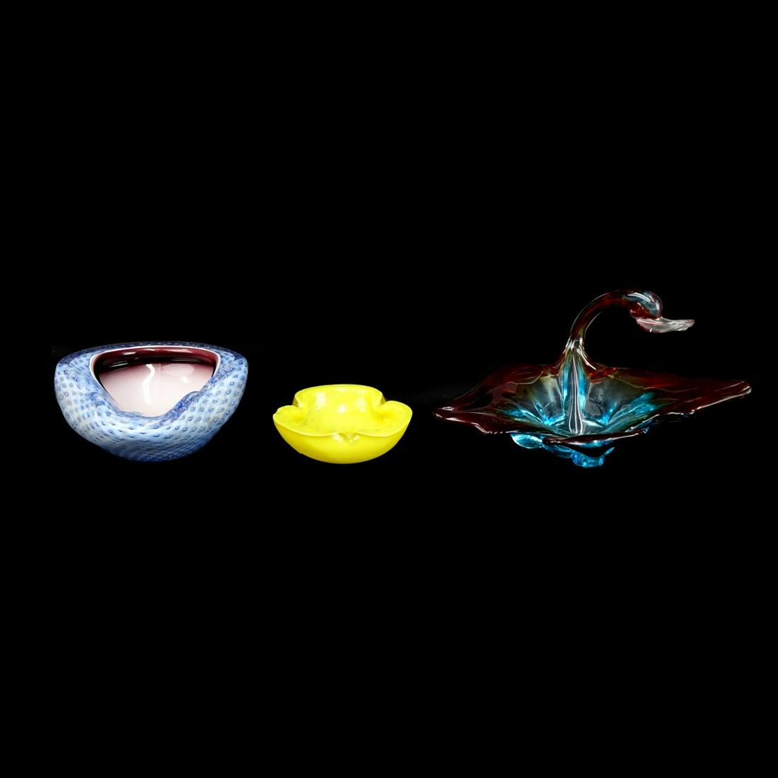 (3) Murano Art Glass Tableware (1 of 2)