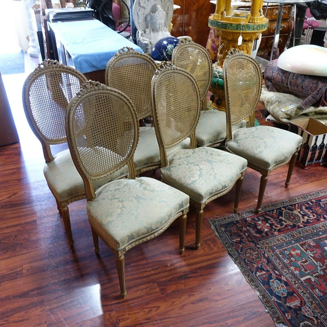 Six Louis XVI-style Dining Chairs (1 of 2)