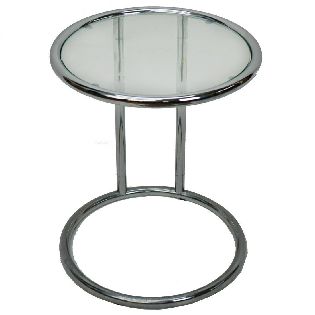 Mid Century Chrome Side Table (1 of 2)