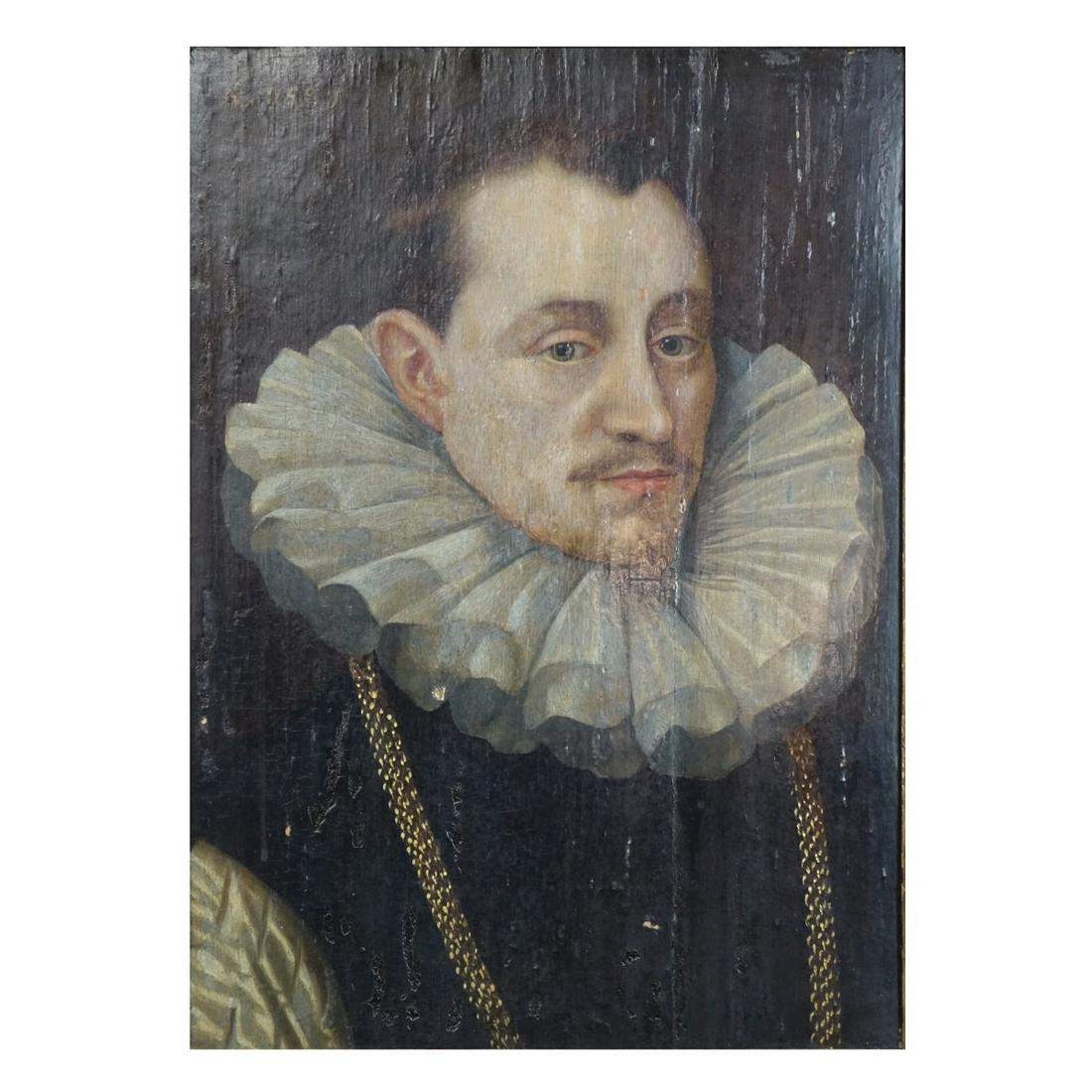 16th C. O/P, Portrait of a Man (1 of 4)