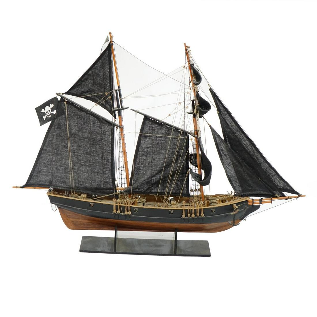 Ben Franklin's Black Prince Model Sailing Ship (1 of 3)