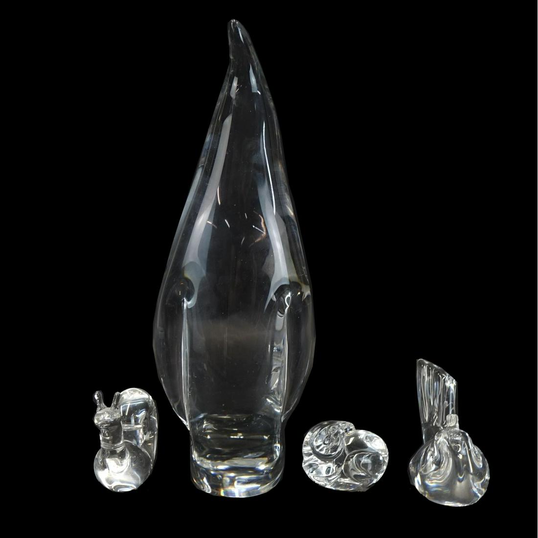 Val St. Lambert & Steuben Figurines (1 of 2)