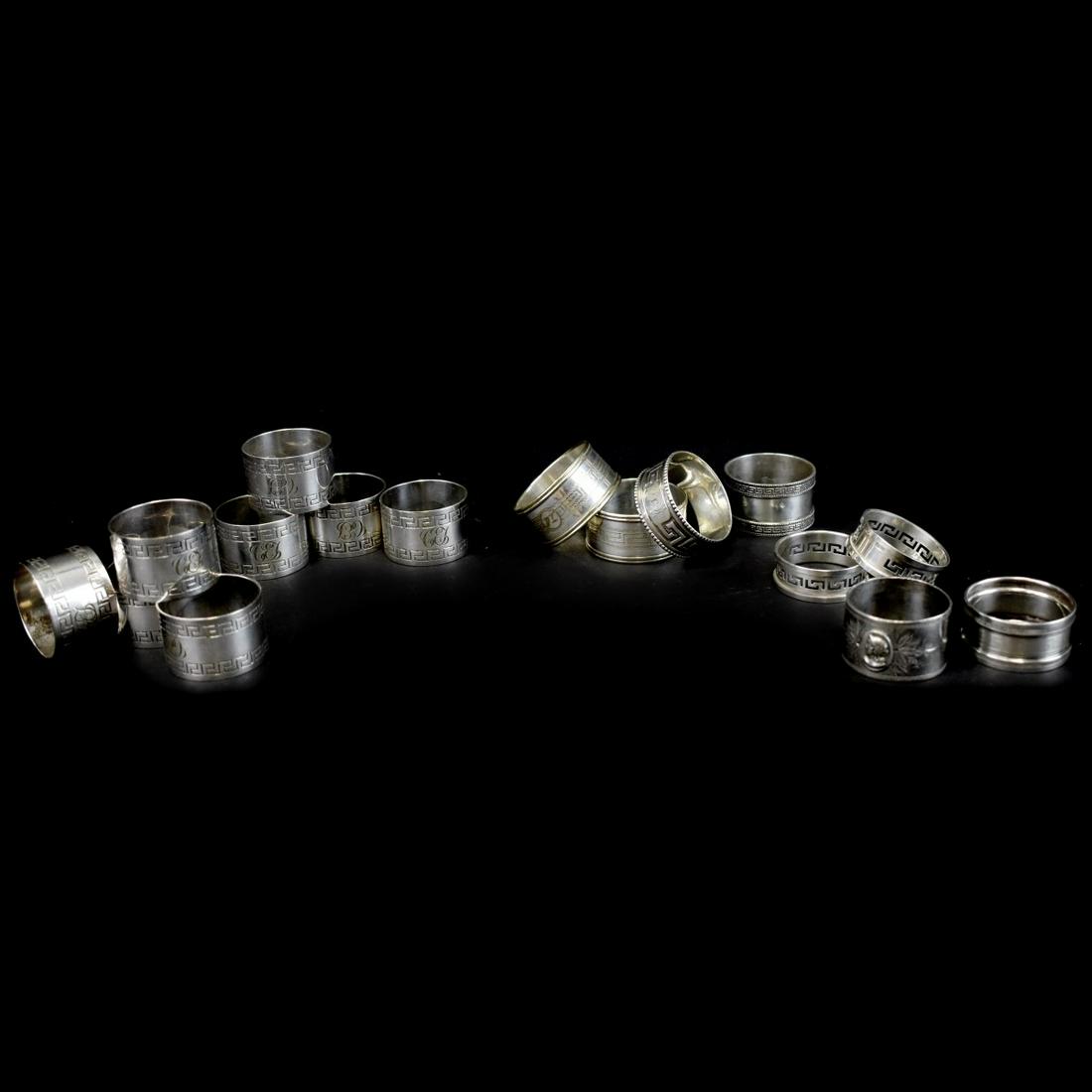 Collection of Sixteen Napkin Rings (1 of 2)
