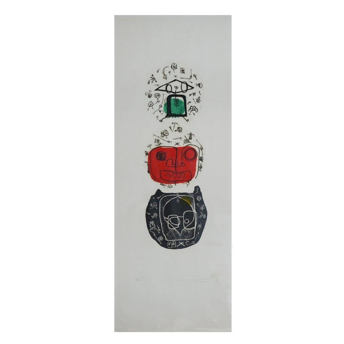 Unknown Artist (20th C.) Color Etching on Paper (1 of 3)