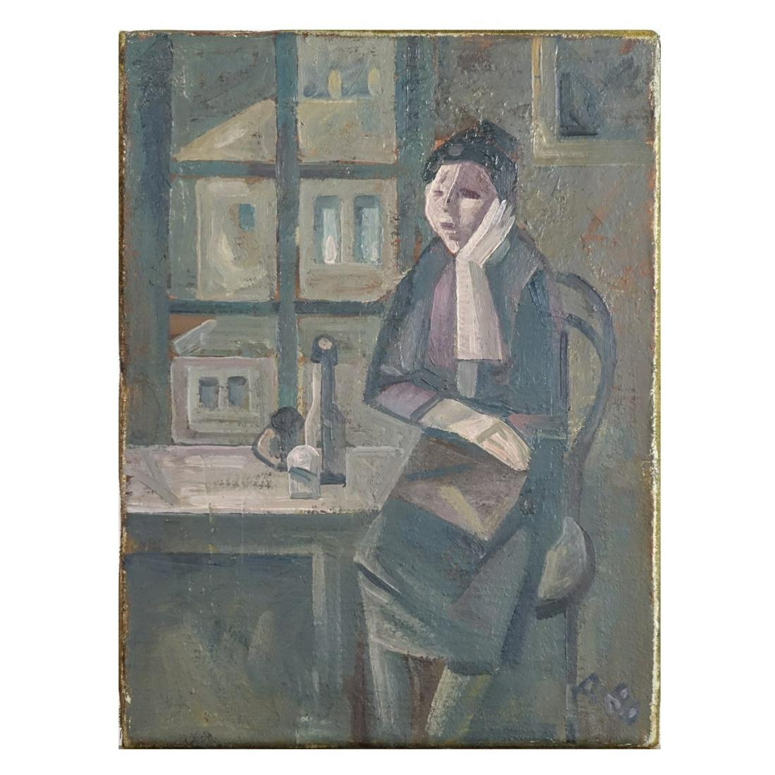 Early 20th C. Cubist O/C (1 of 3)