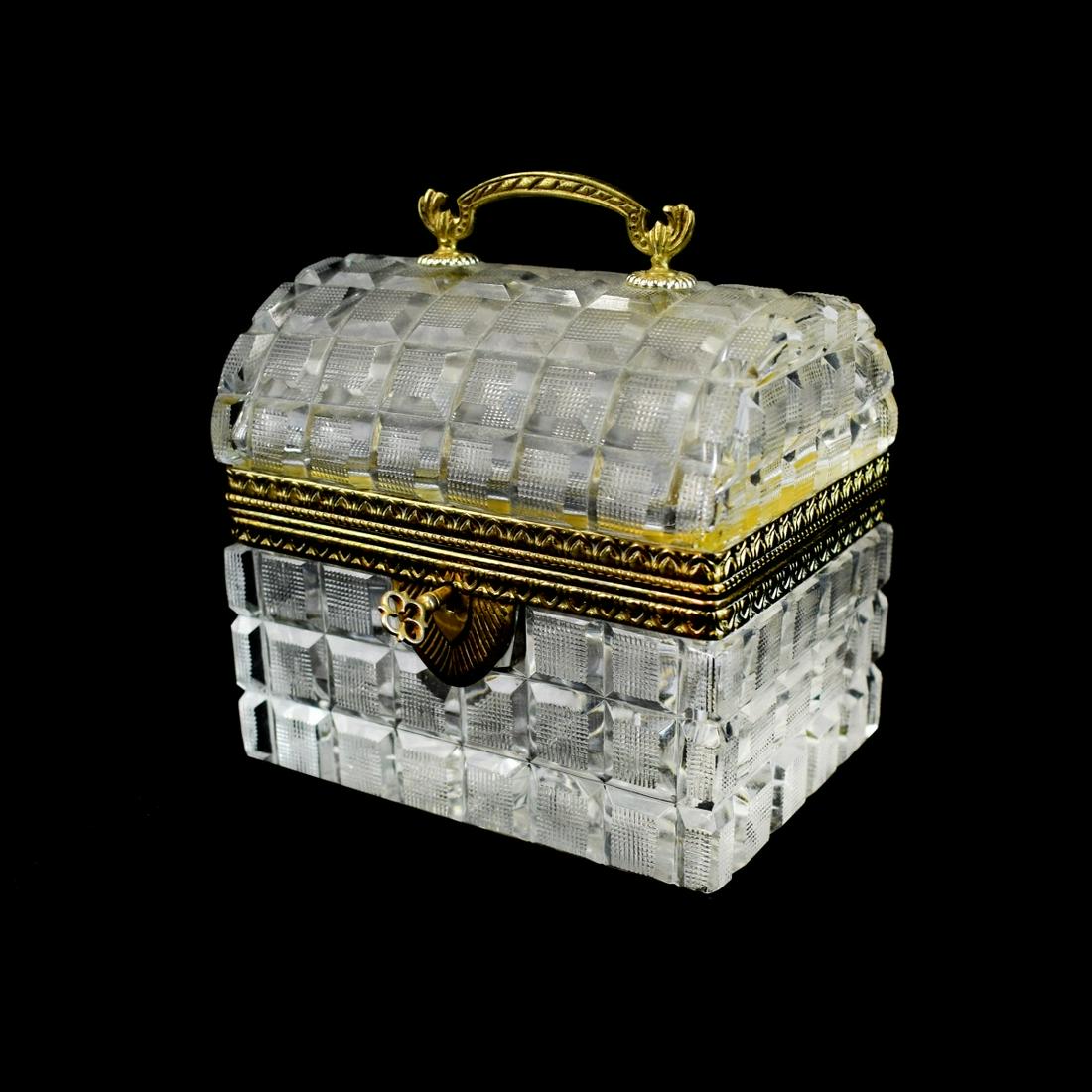 Vintage Crystal Casket Box (1 of 4)