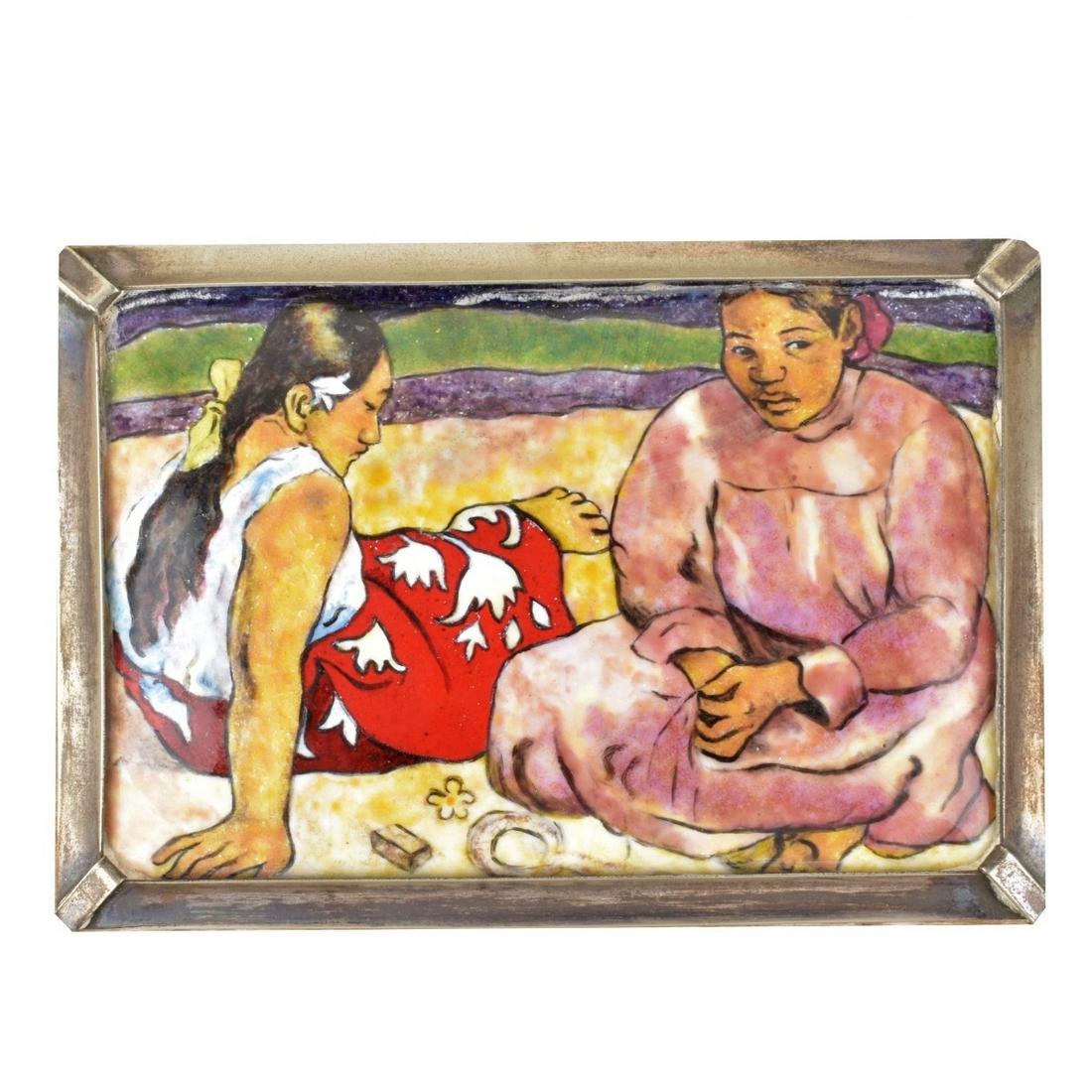 After: Paul Gauguin (1848 - 1903) Enamel on Copper (1 of 3)