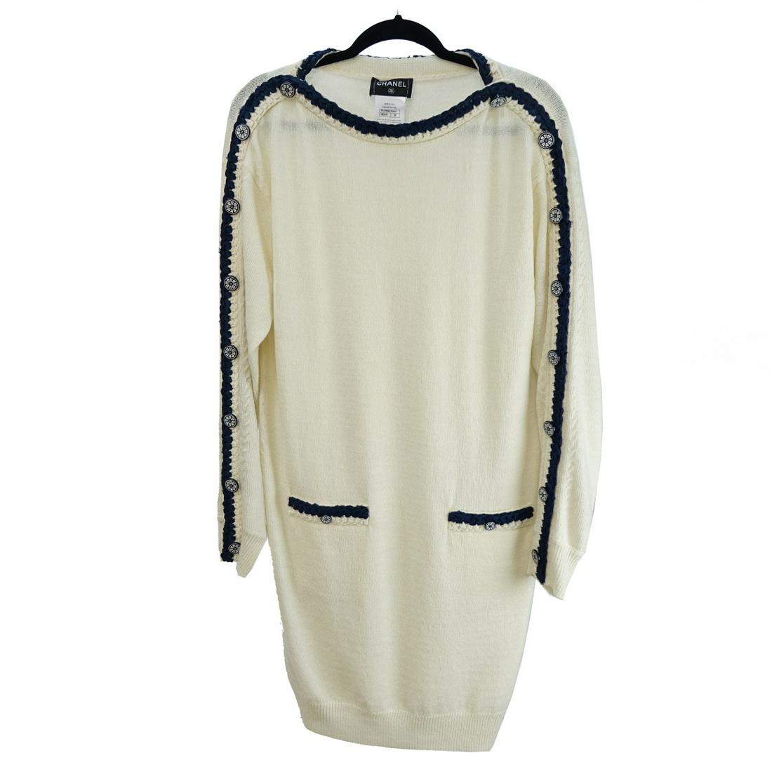 Chanel Long Sleeve Wool Dress (1 of 2)