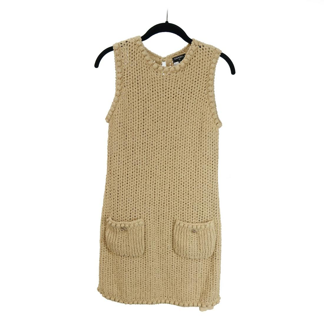 Chanel Sleeveless Knit Dress (1 of 2)